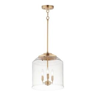 Maxim Lighting Acadia 3-Light Satin Brass Pendant Light 12273 - The Home Depot | The Home Depot