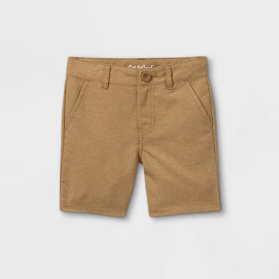 Toddler Boys' Woven Quick Dry Chino Shorts - Cat & Jack™ Brown 4T | Target