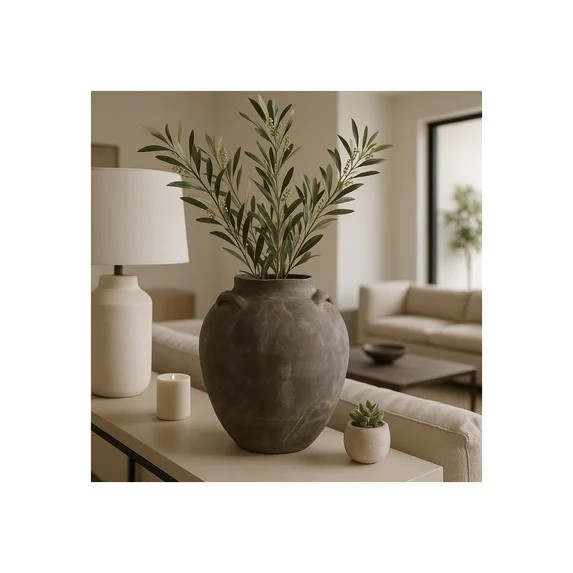 Decorative Terracotta Vase for Home Decor - Flower Vase for Living Room Decor, Bedroom, and Offic... | Walmart (US)