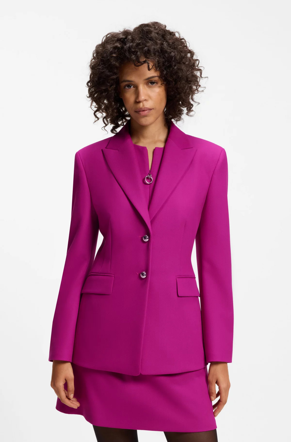 Regular-fit blazer with metal buttons | Hugo Boss (US)