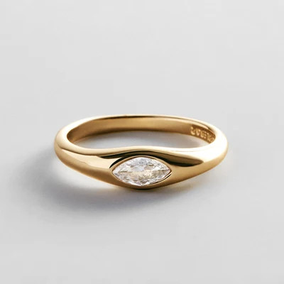 Niecy Gold Pinky Ring - Niecy Gold Pinky Ring - 5 | BaubleBar