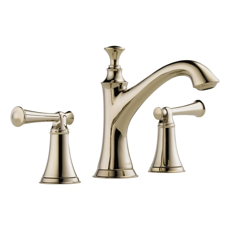 Brizo 65305LF-LHP Baliza Widespread Bathroom Faucet with Pop-Up Drain Assembly L Brilliance Polished | Build.com, Inc.