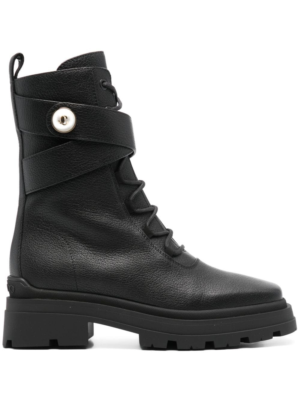 Jimmy Choo Noemi combat boots - Black | Farfetch Global