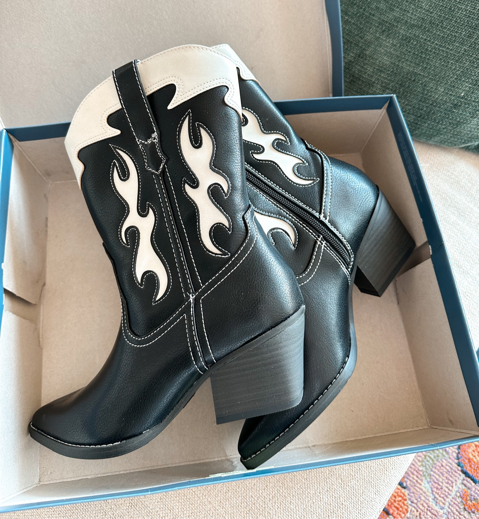 Target western boots - true to size
If in between sizes, size up for more room

Black cowboy boots. Cowboy boots. Women boots. Fall boots. Winter boots. Fall transition. Gameday boots. Gameday outfit  

#LTKshoecrush #LTKunder50 #LTKSeasonal