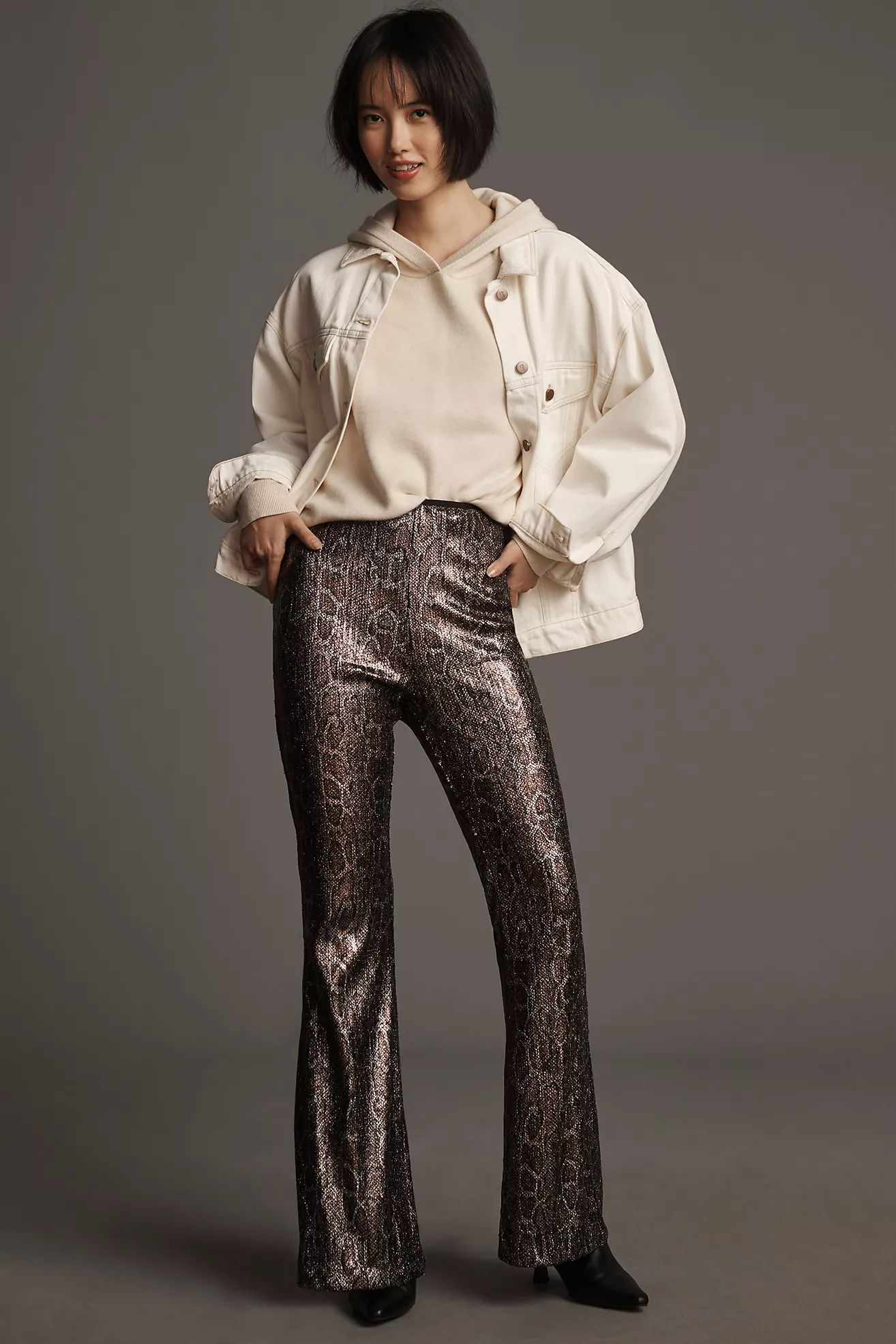 By Anthropologie Sequin Snake Joni Pants | Anthropologie (US)