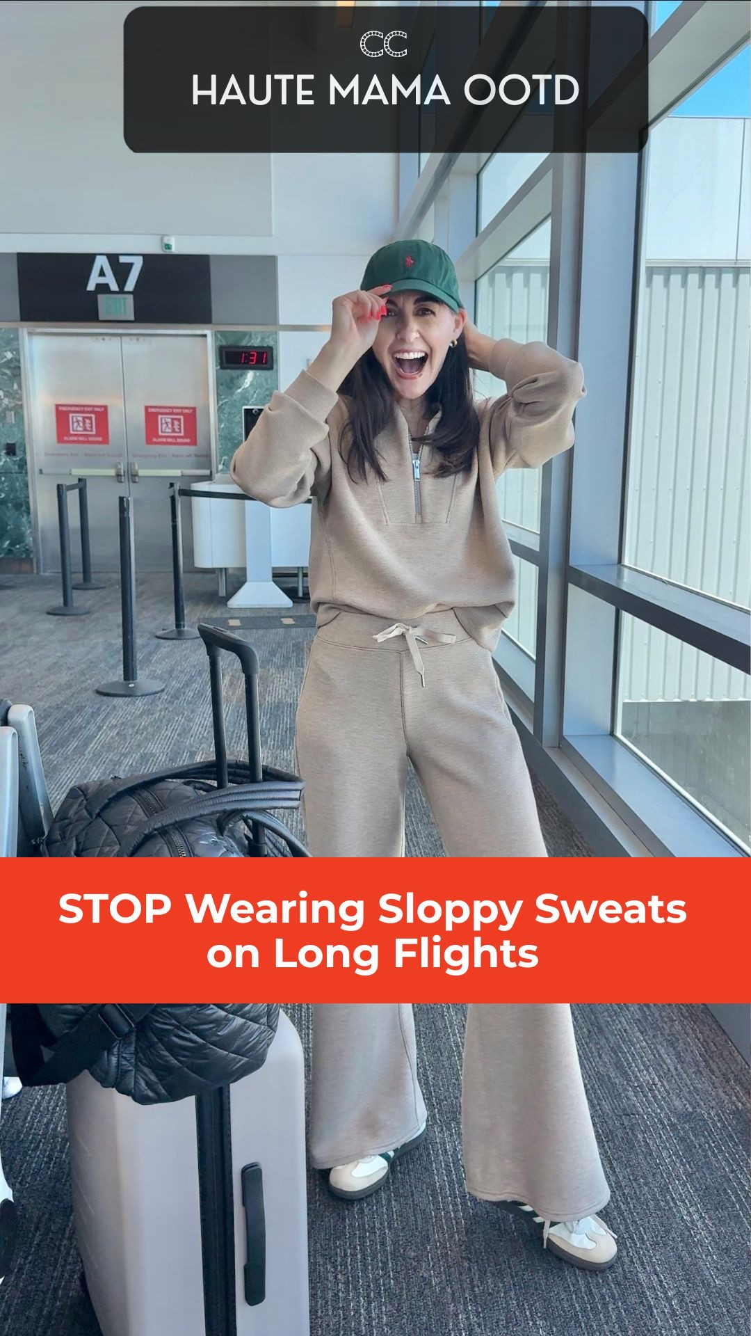I have been a Spanx partner for years and their air essentials are my favorite thing they make. This wide leg pant and shawl collar half zip have been copied but never duplicated, and look nothing like the sloppy sweats everyone else is wearing through security. One hundred percent essential for 12 plus hours of travel. Comment ESSENTIAL and I will send you a link to my travel fit.

Promo code JENNIFERXSPANX