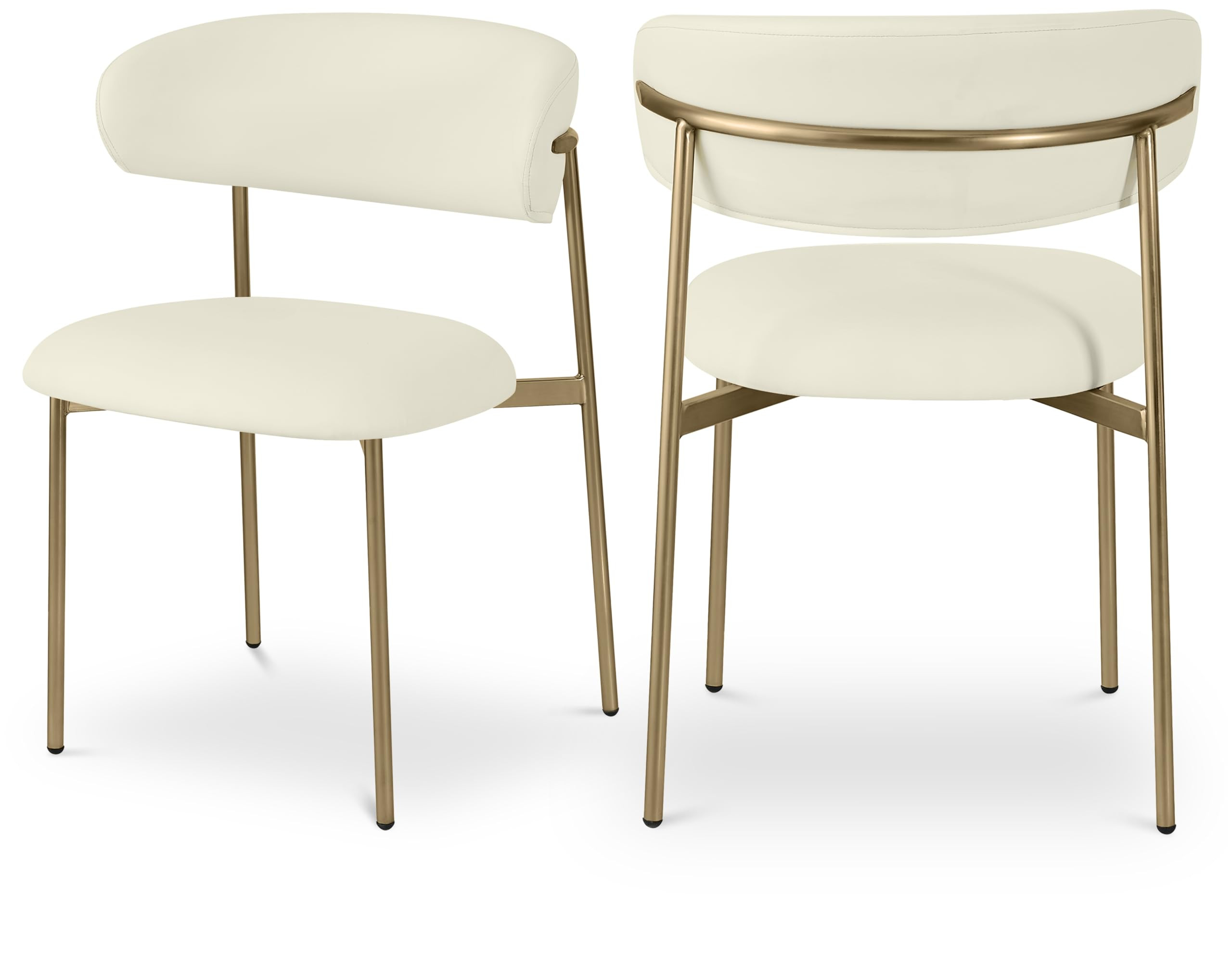 Meridian Furniture 759Cream-C Lupita Collection Modern | Contemporary Dining Chair with Soft Crea... | Amazon (US)