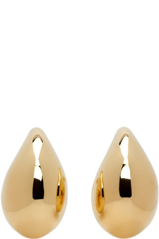 Bottega Veneta - Gold Drop Earrings | SSENSE