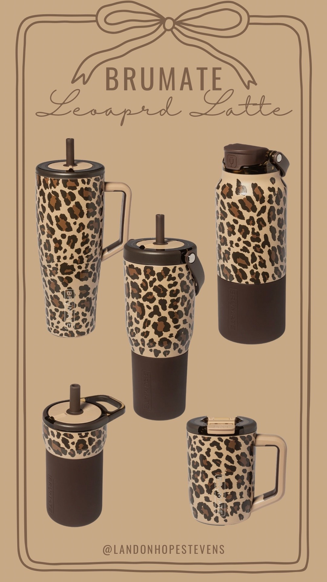 Brumate x Krista Horton Leopard Latte collection 🤎🐆✨ OBSESSED!!! 

Brumate / tumbler / leopard tumbler / leopard cup / leakproof / leakproof cup /

#LTKFamily #LTKGiftGuide #LTKFindsUnder100
