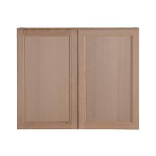 Hampton Bay Easthaven Assembled 36x30x12 in. Frameless Wall Cabinet in Unfinished Beech EH3630W-G... | The Home Depot