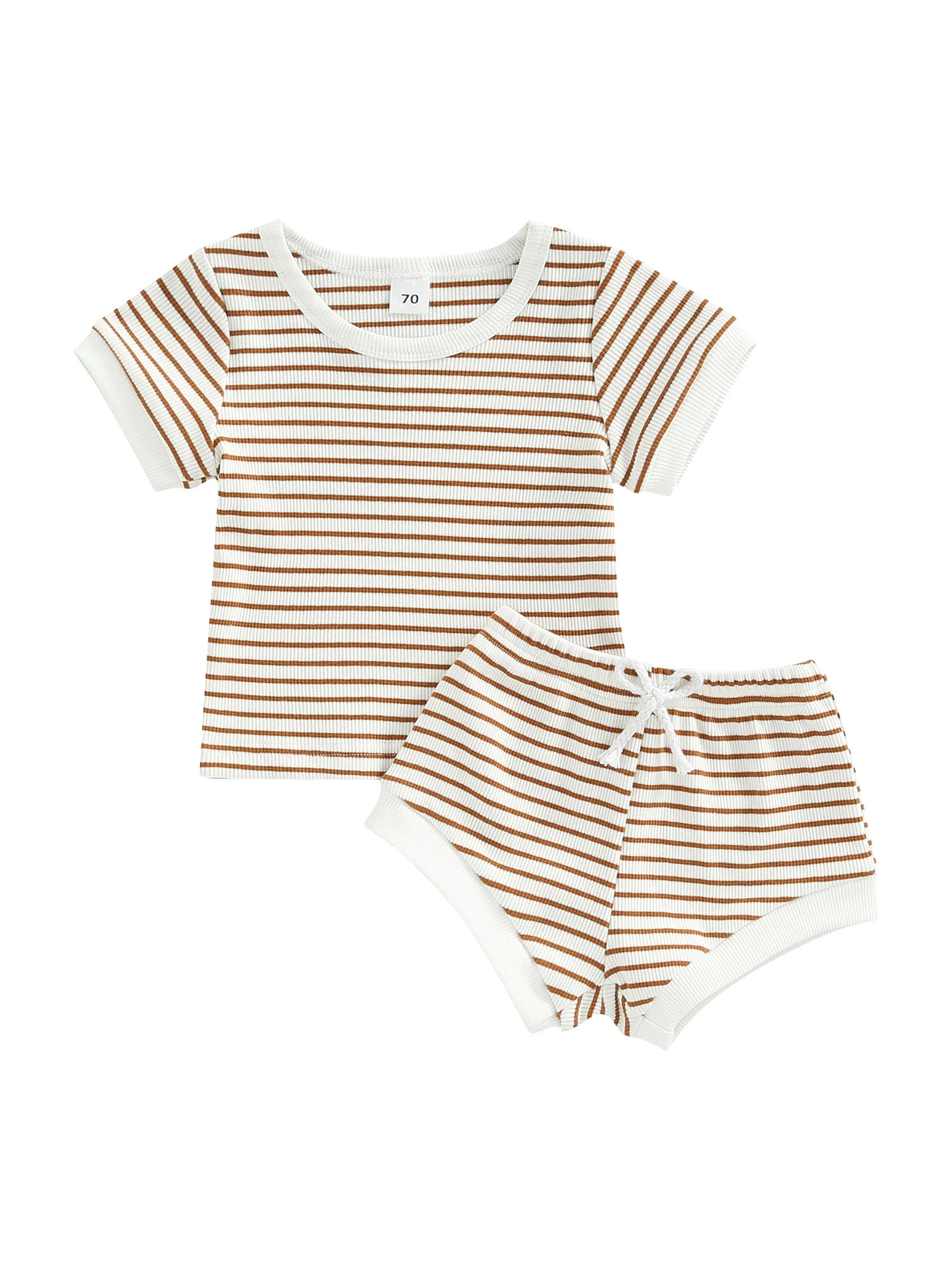 Ma&BabyMa&Baby 0-24 Months Baby Short Sleeve Two-Piece Striped T-Shirt and Short SetUSD$22.99Pric... | Walmart (US)