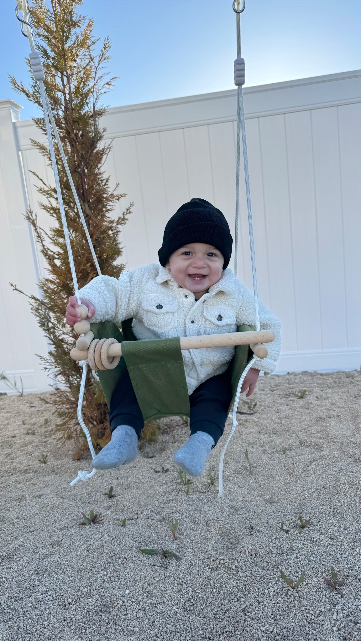 Baby swing 

#LTKdayinmylife #LTKmomlife #LTKKids
