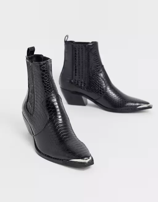 Bottines best sale croco stradivarius