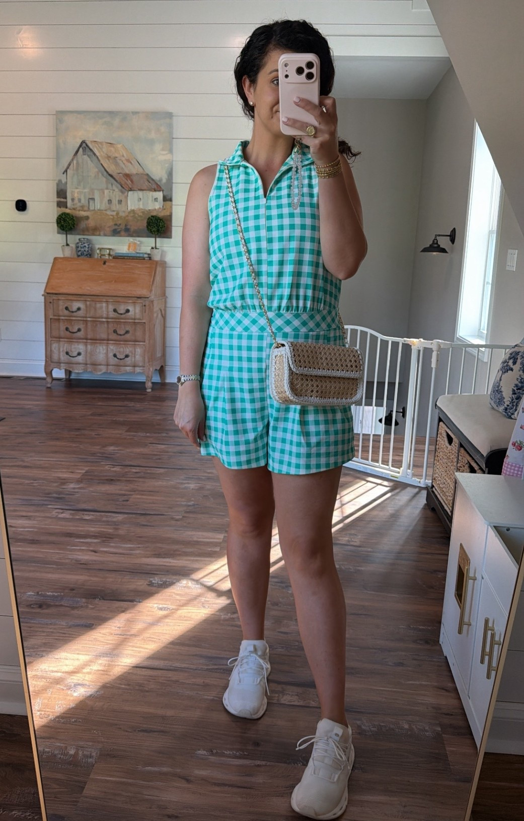 This athletic romper is SO cute, comfy and very flattering + it’s been an everyday outfit I am wearing on REPEAT lately🙌🏼

Comes in this cute green gingham and a classic navy with white trim — I have both and love them!!! Everything about this romper is a WIN👏🏼👏🏼👏🏼 the colors, the fabric, and fit are SO cute and they truly give designer athletic dress vibes (think Addison Bay style) but for a fraction of the price 🙌🏼

These will absolutely be outfits on repeat for me all spring and summer🌷☀️Think walks, trips to the  playground, running errands, play dates, grabbing coffee or lunch, travel days, and just everyday life✨ 

I’m not gatekeeping this find!!! Grab your favorites before they sell out 🌸🌿💛

#athletic #athleticwear #athleisure #momoutfit #momfit #lookforless #stylefinds #fashiondeal #affordablefashion #momstyle #everydaystyle #ltkstyle #ltkfinds #target #targetstyle #targetfinds #targetfashion #budgetfriendlystyle #classicstyle #styleonabudget #spring #springstyle #springfashion #springdress #summer #summerstyle #summerfashion #style #fashion #preppy #preppystyle #grandmillenial #grandmillenialstyle #ladies #ladiesfashion #ladiesstyle #classic #classicstyle #chic #timeless #timelessstyle #sale #salealert #majorsale #deal #dealoftheday 

#LTKootd #LTKmomlife #LTKSaleAlert