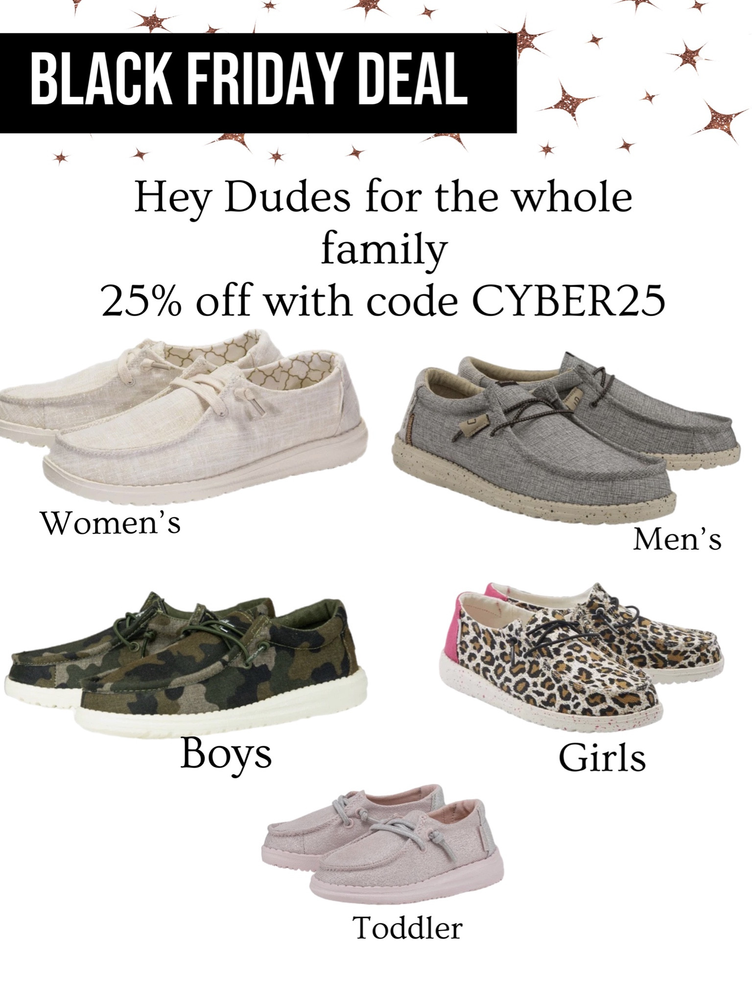 Hey dudes 25% off with code CYBER25 !! 

#LTKCyberweek #LTKsalealert #LTKshoecrush