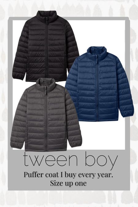 Tween boy coat
Gifts for tween boy
Size up 


#LTKGiftGuide #LTKsalealert #LTKfindsunder50