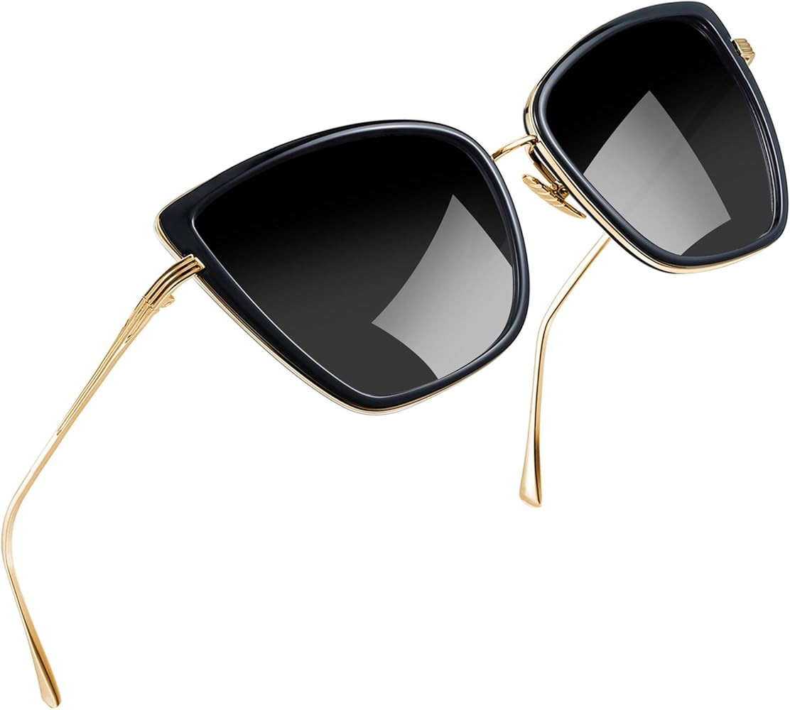 Joopin Oversized Cateye Sunglasses for Women, Fashion Metal Frame Cat Eye Womens Sunglasses | Amazon (US)