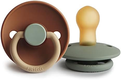 FRIGG Natural Rubber Baby Pacifier | Made in Denmark | BPA-Free (Safari/Sage, 0-6 Months) | Amazon (US)