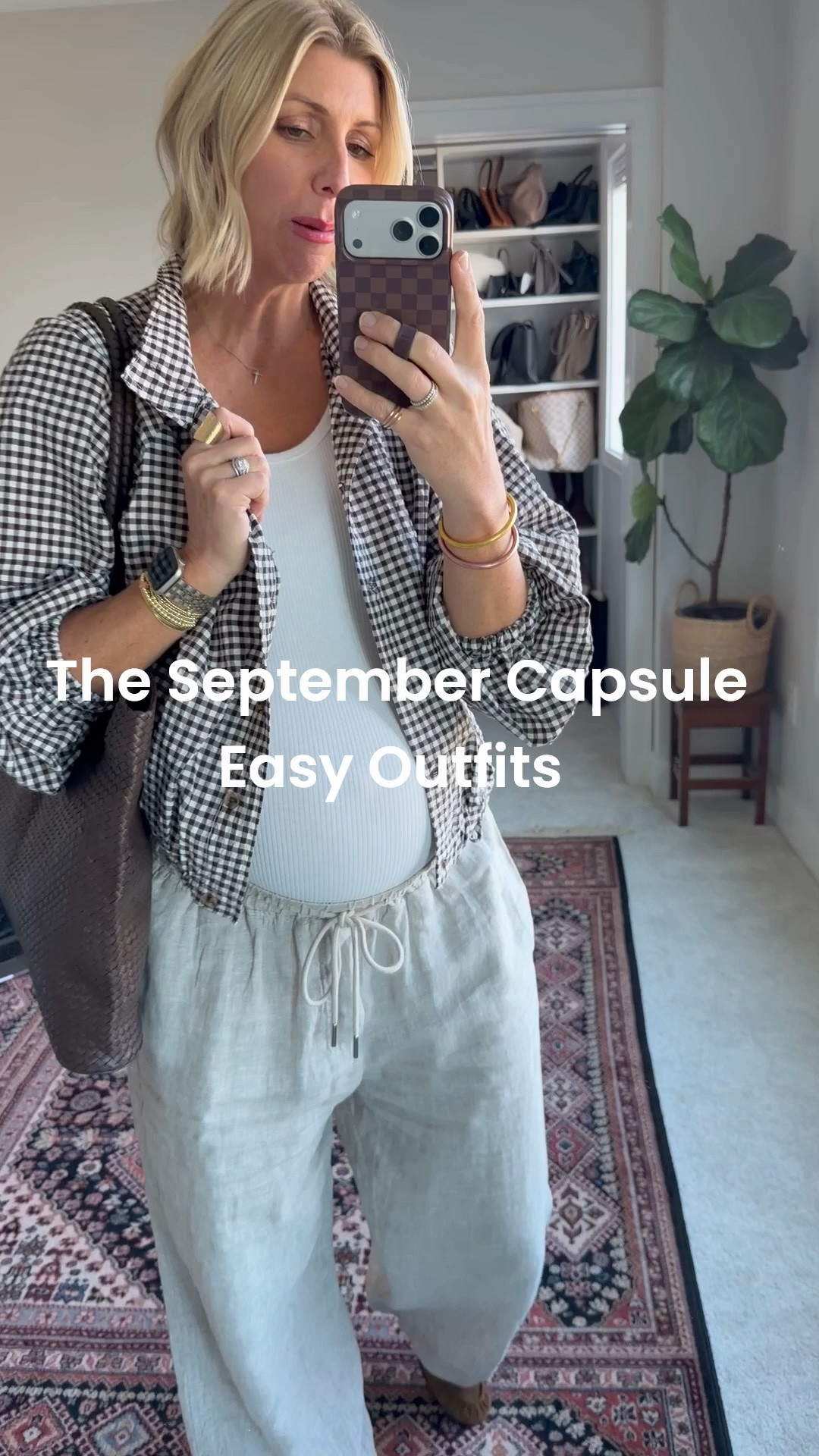 Easy elevated outfit for September: the linen pants I’ve worn on repeat all summer long + a light weight jacket, loafers + chocolate brown leather tote. 
I’m also linking a few
More similar jacket options 👍🏻

#LTKgrwm #LTKOver40 #LTKmomlife