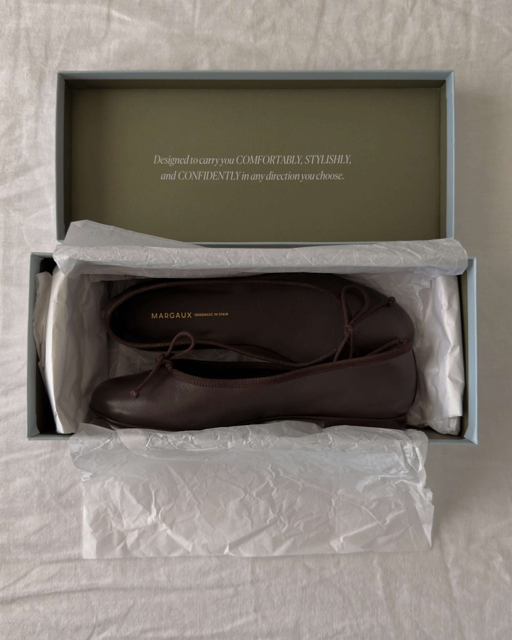 New favorite ballet flats from @Margaux 🤎

I did my regular size (7) and the fit is perfect ✨ They’ve been really comfortable so far, and I love this dark brown shade, it pairs so beautifully with so many outfits!

Linked here along with other styles I adore! 

With Amour, M.

#LTKdayinmylife #LTKootd #LTKgrwm