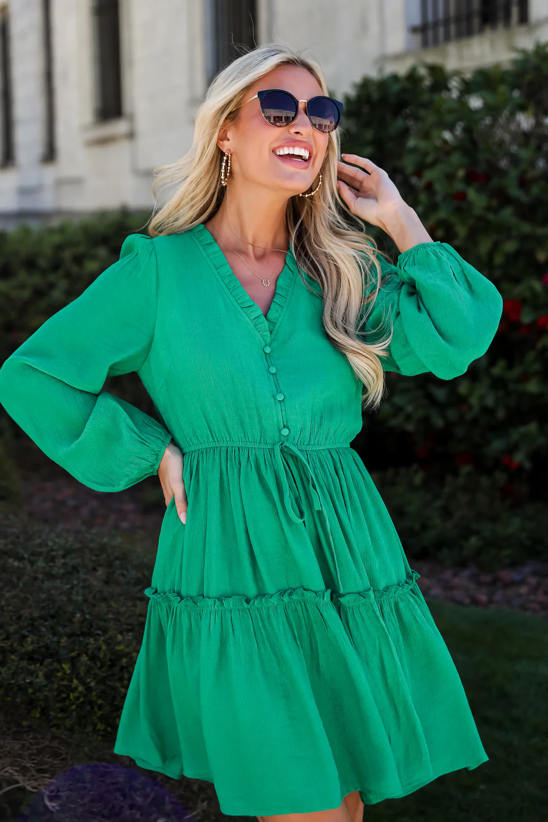 FINAL SALE - Fresh Perspective Green Mini Dress | Dress Up