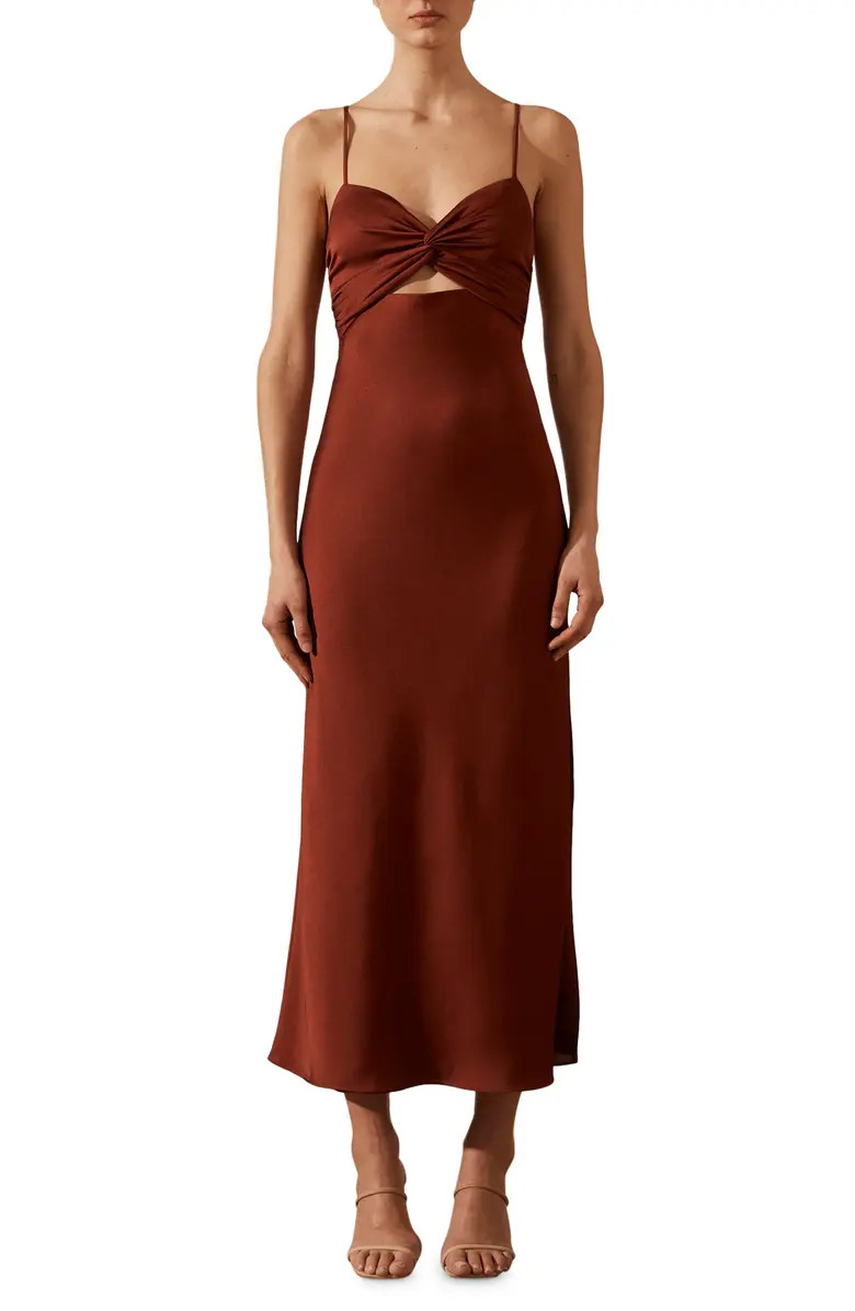 Shona Joy Cutout Twist Front Cocktail Dress | Nordstrom | Nordstrom