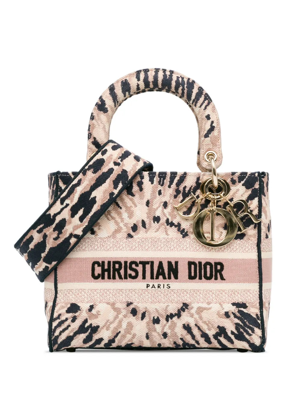 Christian Dior Pre-Owned 2020 Medium Tie-Dye Lady D-Lite satchel - Pink | Farfetch Global