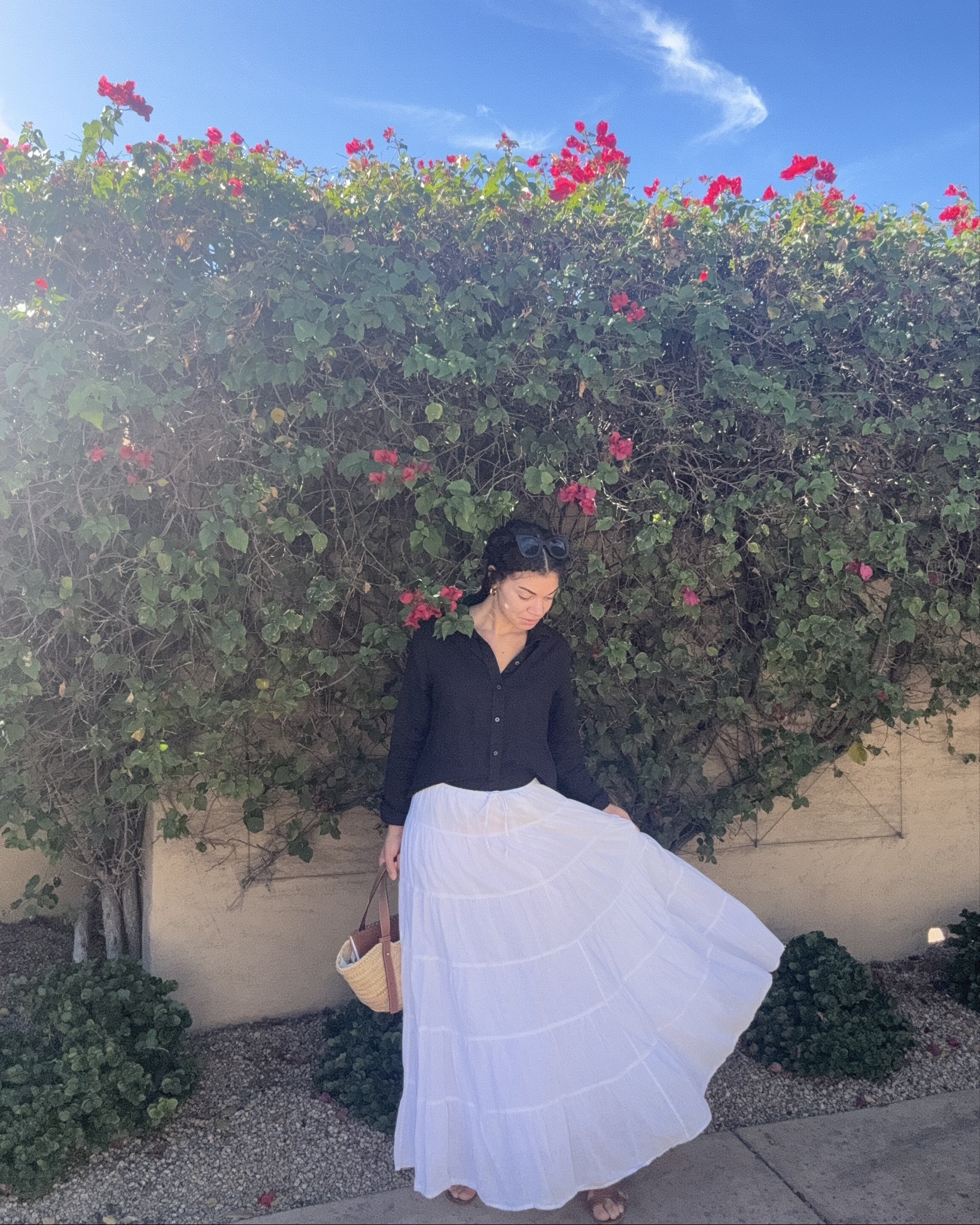 As you plan your resort wear or warm weather beach vacation outfit to escape the snow, pack a white maxi skirt. It’s versatile, effortless, and chic!

#LTKTravel