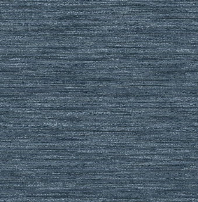 Scott Living 2964-25959 Barnaby Indigo Faux Grasscloth Wallpaper | Amazon (US)