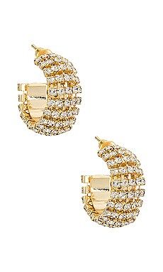 petit moments Glitter Hoops in Gold from Revolve.com | Revolve Clothing (Global)