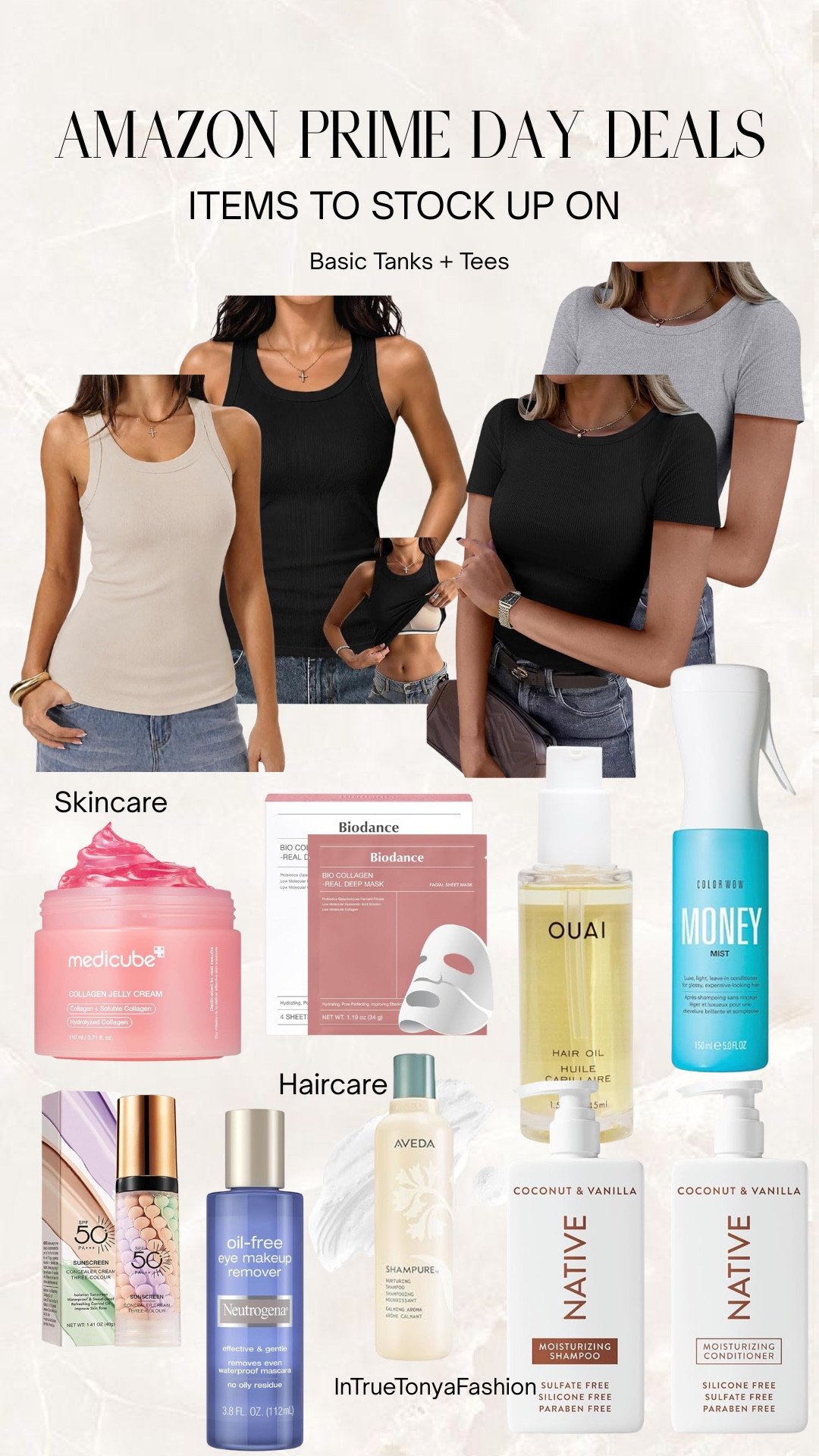 Amazon prime deal days — items to get while they’re on sale! 



Amazon basics
Tank top with built in bra 
Amazon skincare
Skincare on sale
Hair care 
Amazon prime day deals

#LTKselfcare #LTKSaleAlert #LTKBeauty