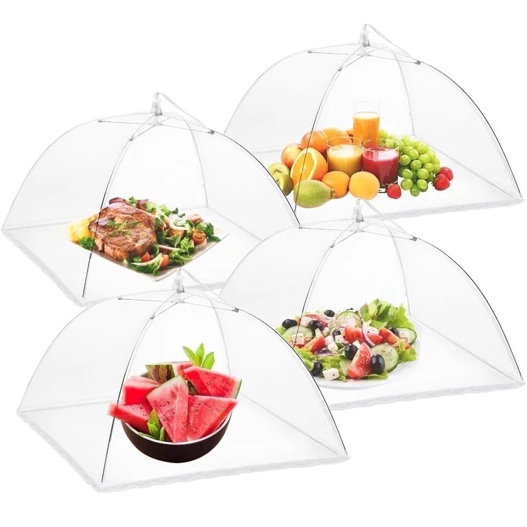 Gimgong Food Covers for Outside & Fly Net Tent, 4-Pack Mosquito-Proof Reusable Mesh with Pop-Up D... | Walmart (US)