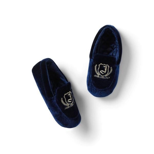 Embroidered Velvet Slipper | Janie and Jack