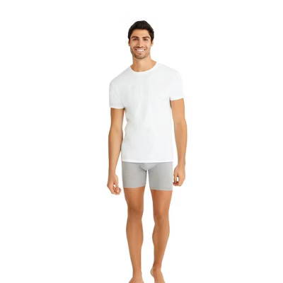 Hanes Premium Men's Big & Tall Crew Neck T-Shirt Undershirt 3pk - White 4XL | Target