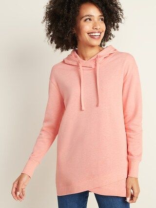 French Terry Pullover Tunic Hoodie for Women | Old Navy (US)