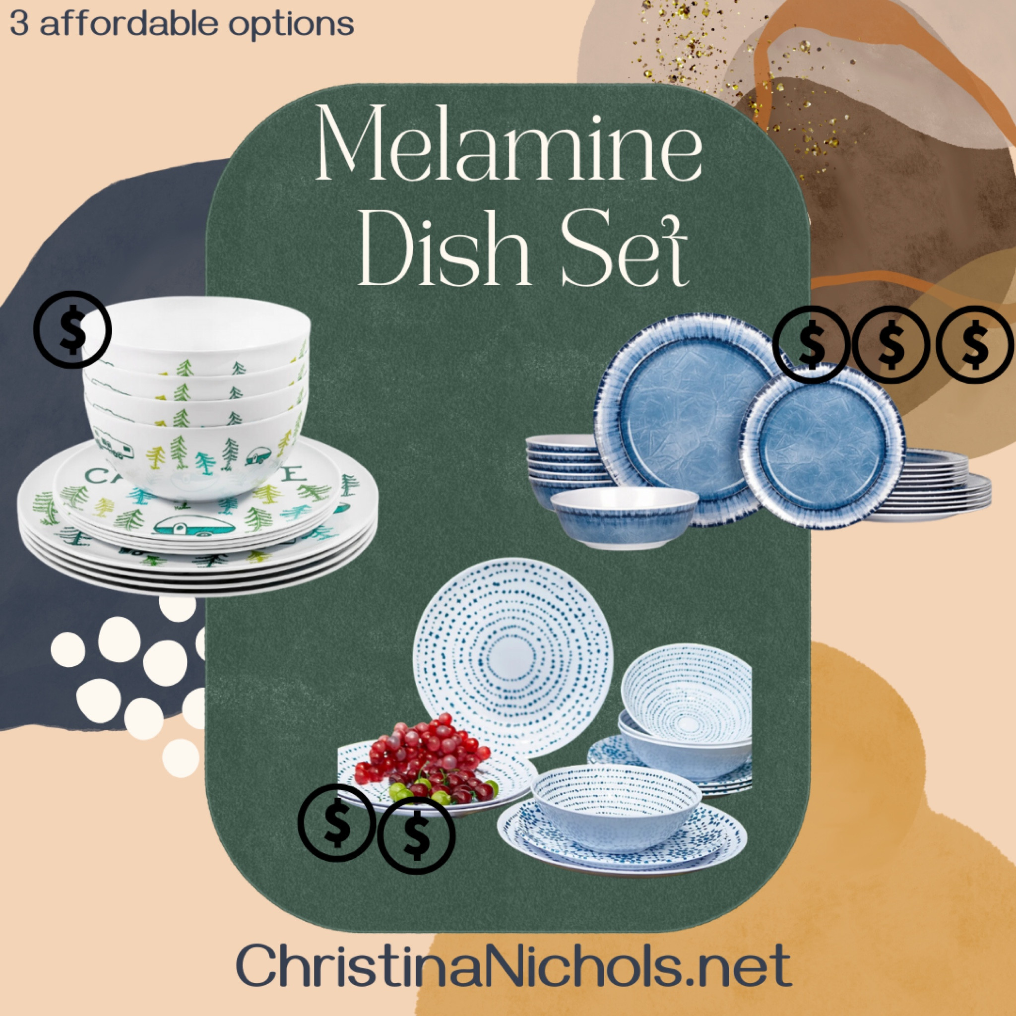Melamine dish set for the RV durable!!! 3price ranges to choose from.

#LTKSeasonal #LTKtravel #LTKhome