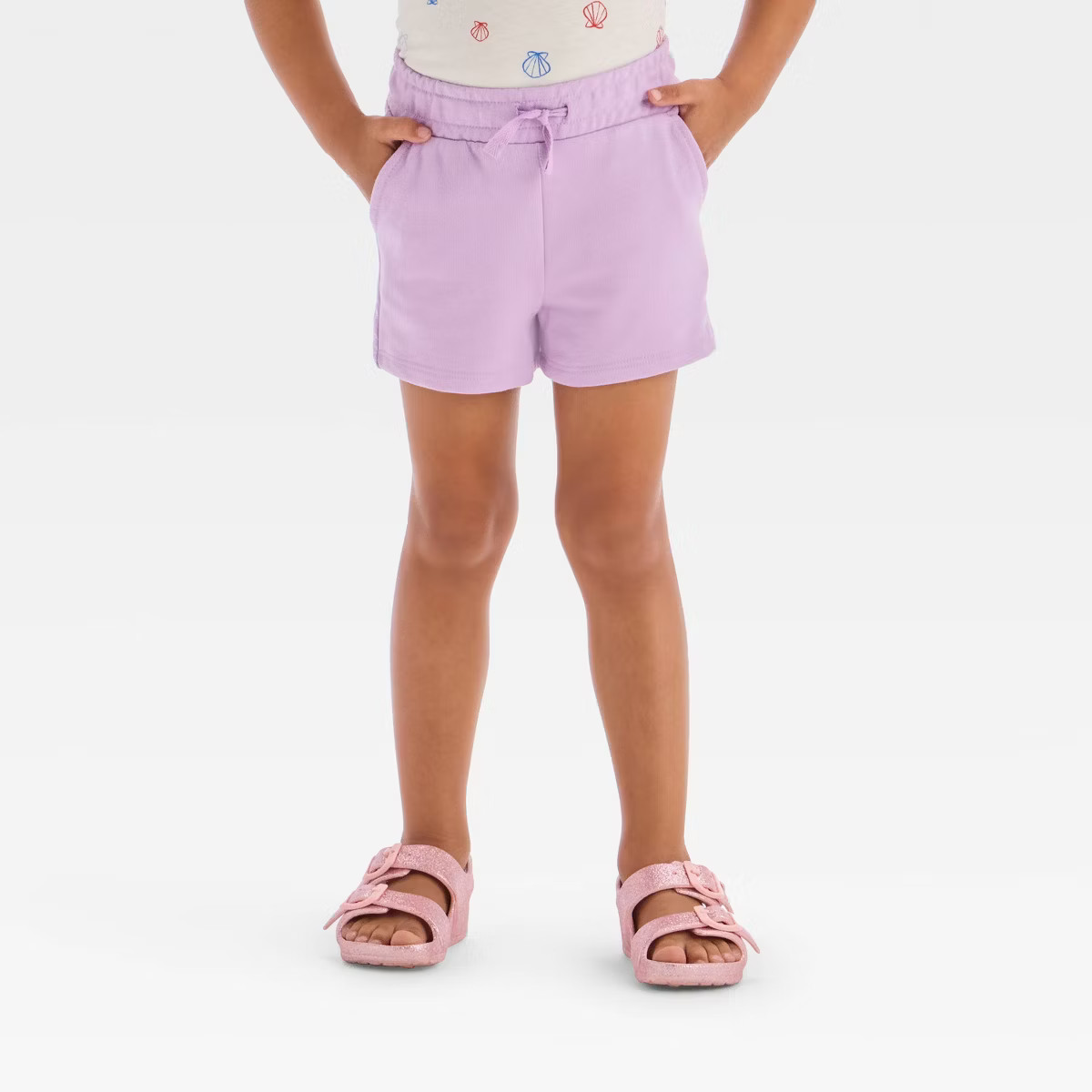 Toddler Girls' Knit Shorts - Cat & Jack™ Lilac Purple 5T | Target