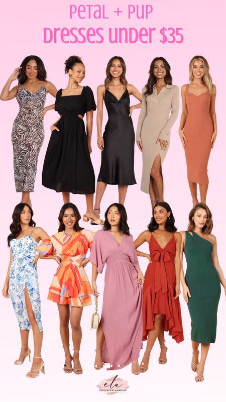 dresses under $35 from petal + pup!
use code DRESSES30 for 30% off all of these styles!
they have styles that are perfect for spring, summer, date night, weddings, and vacation too!!

#dresses #concert #spring #summer #styles #springdress #nightout #datenight #inspo #gno #littleblackdress #neutrals

#LTKSeasonal #LTKstyletip #LTKsalealert