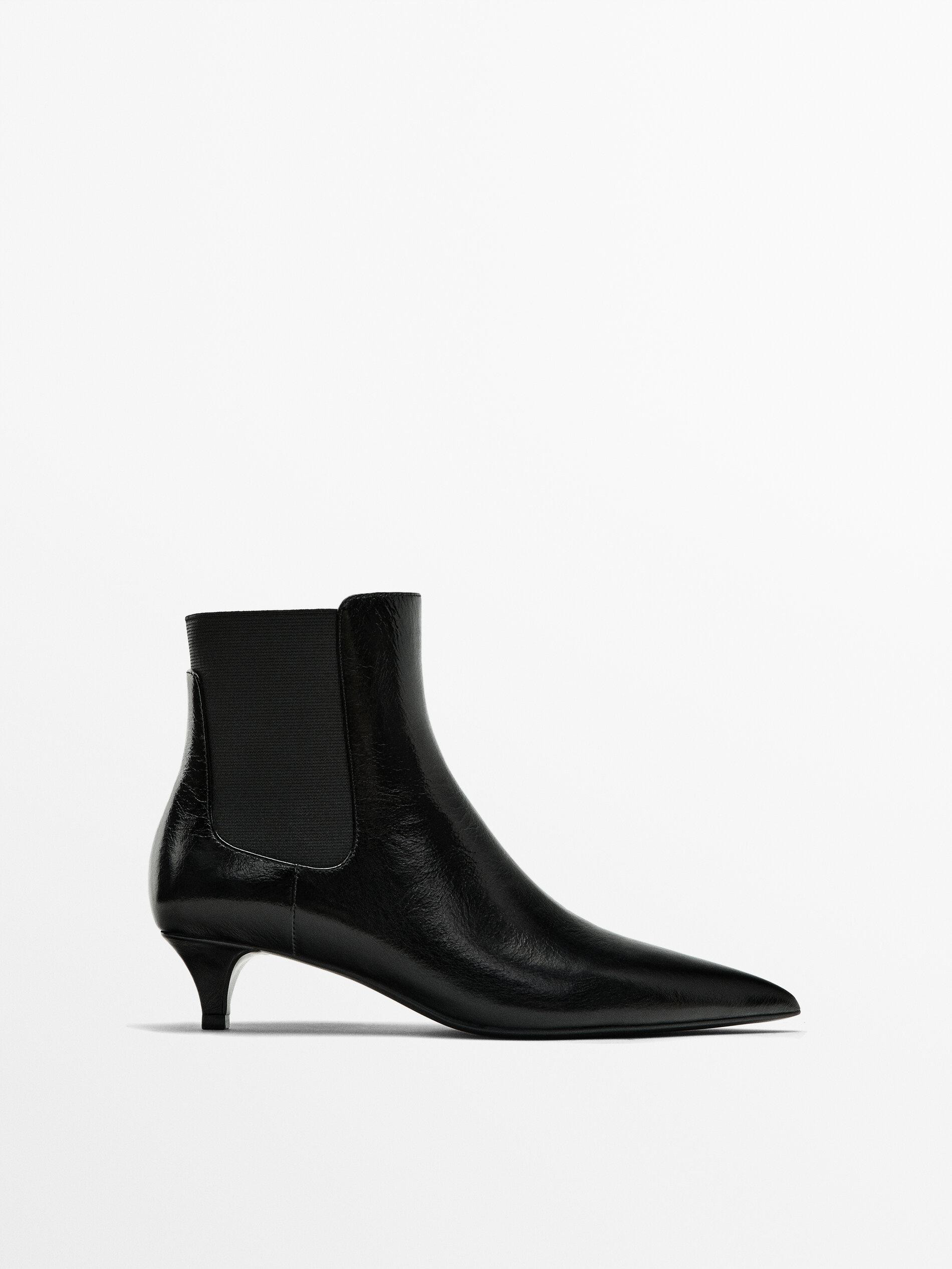 Low-heel ankle boots | Massimo Dutti US