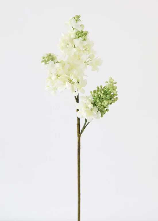 Fake Lilacs Flower in Cream - 25 | Afloral (US)