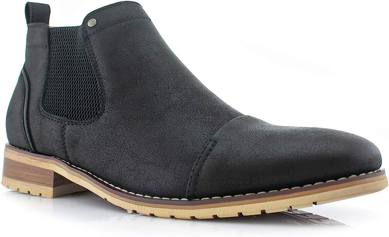 Sterling MFA606325 Mens Casual Chelsea Slip on Ankle Boots | Amazon (US)