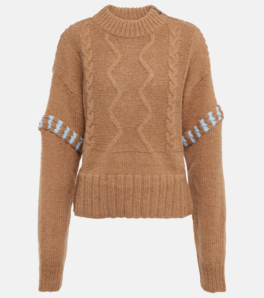 Cable-knit alpaca wool and wool sweater | Mytheresa (US/CA)