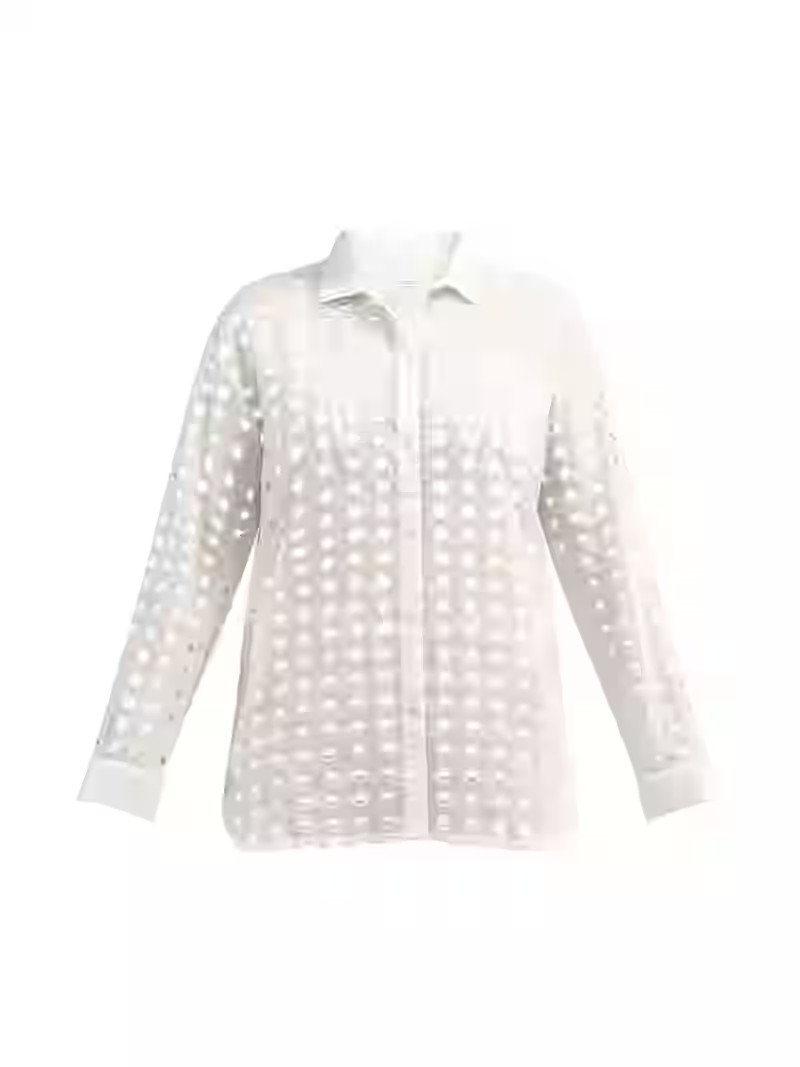 Time and Tru Women's and Women's Plus Eyelet Shirt Dress Coverup, Sizes XS-3X | Walmart (US)