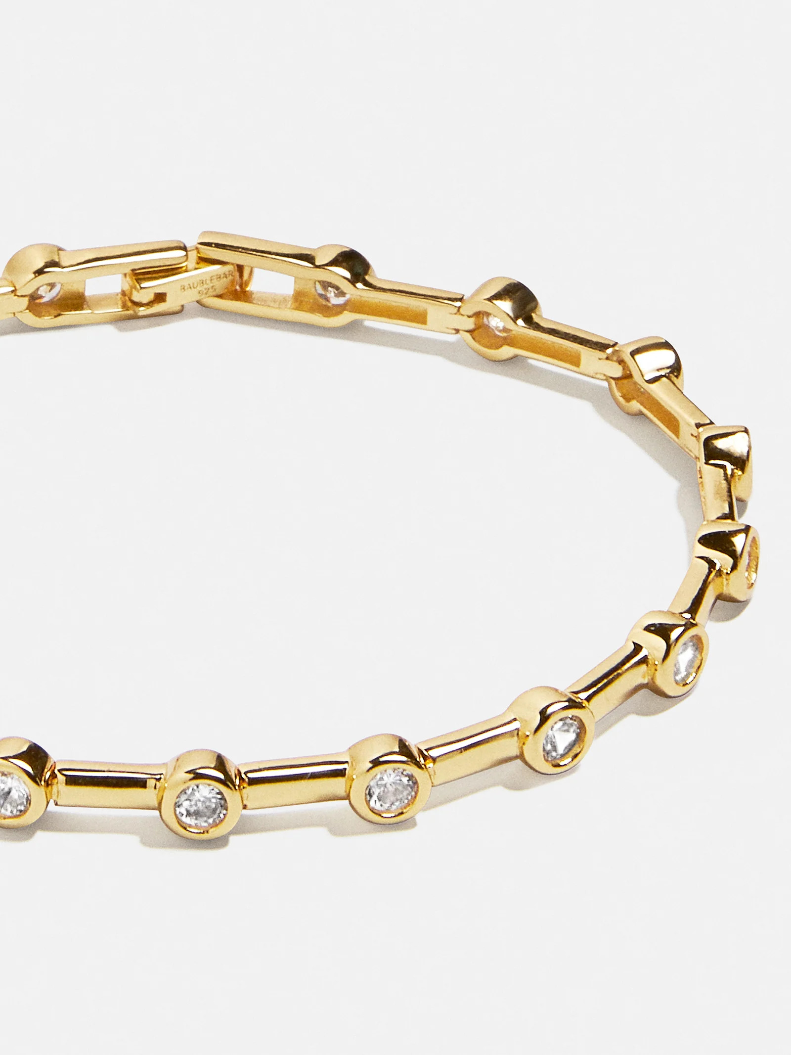 Eve 18K Gold Tennis Bracelet - Gold/Pavé | BaubleBar