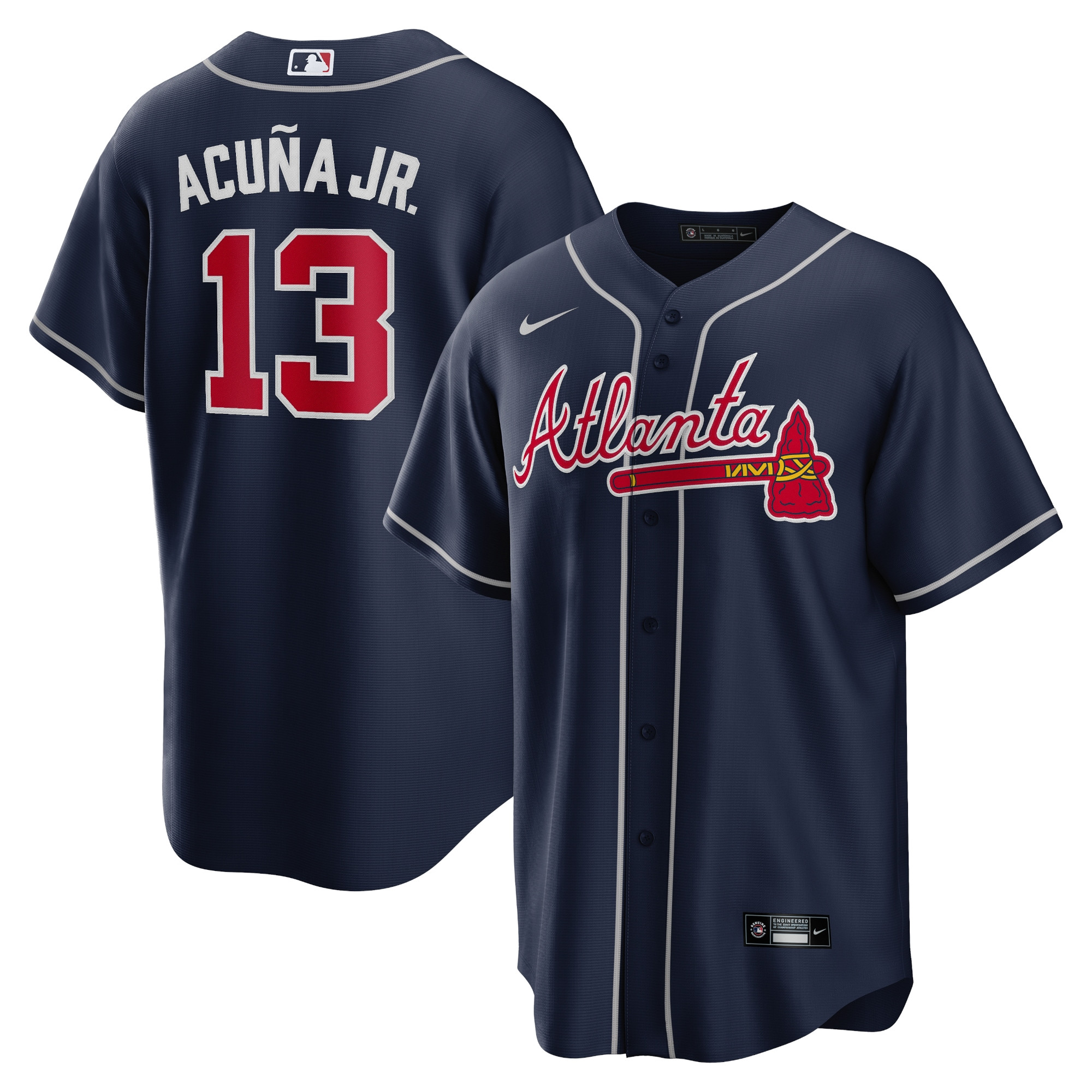 Ronald Acuna Jr. Atlanta Braves Nike Alternate Replica Player Name Jersey - Navy | Fanatics