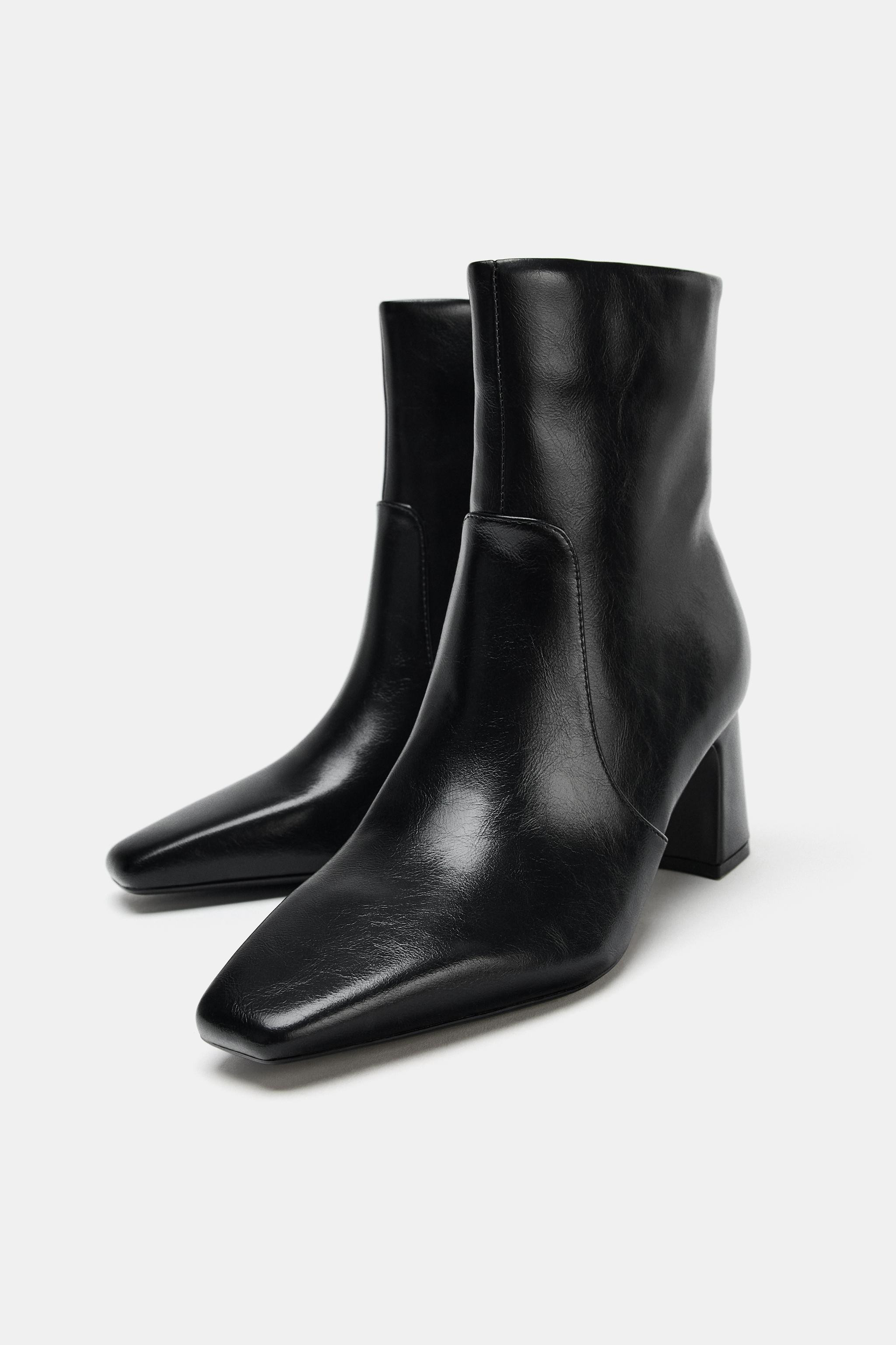 BLOCK HEEL ANKLE BOOTS | Zara US