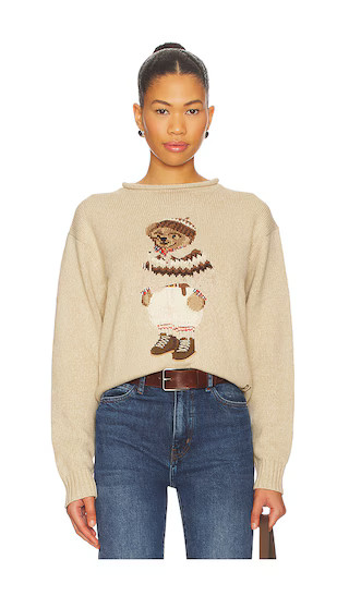 Polo Bear Rollneck Sweater in Dark Almond Marl | Revolve Clothing (Global)