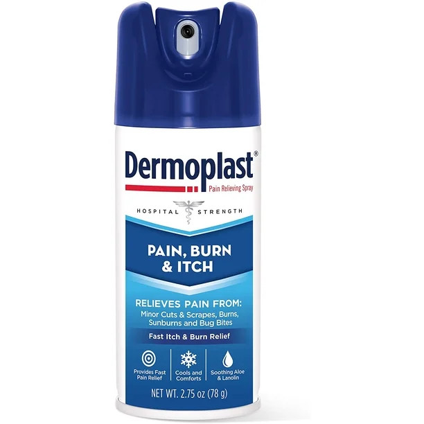 Dermoplast Hospital Strength Pain Relieving Spray for Burn & Itch Relief- 2.75 oz, 2 Pack - Walma... | Walmart (US)