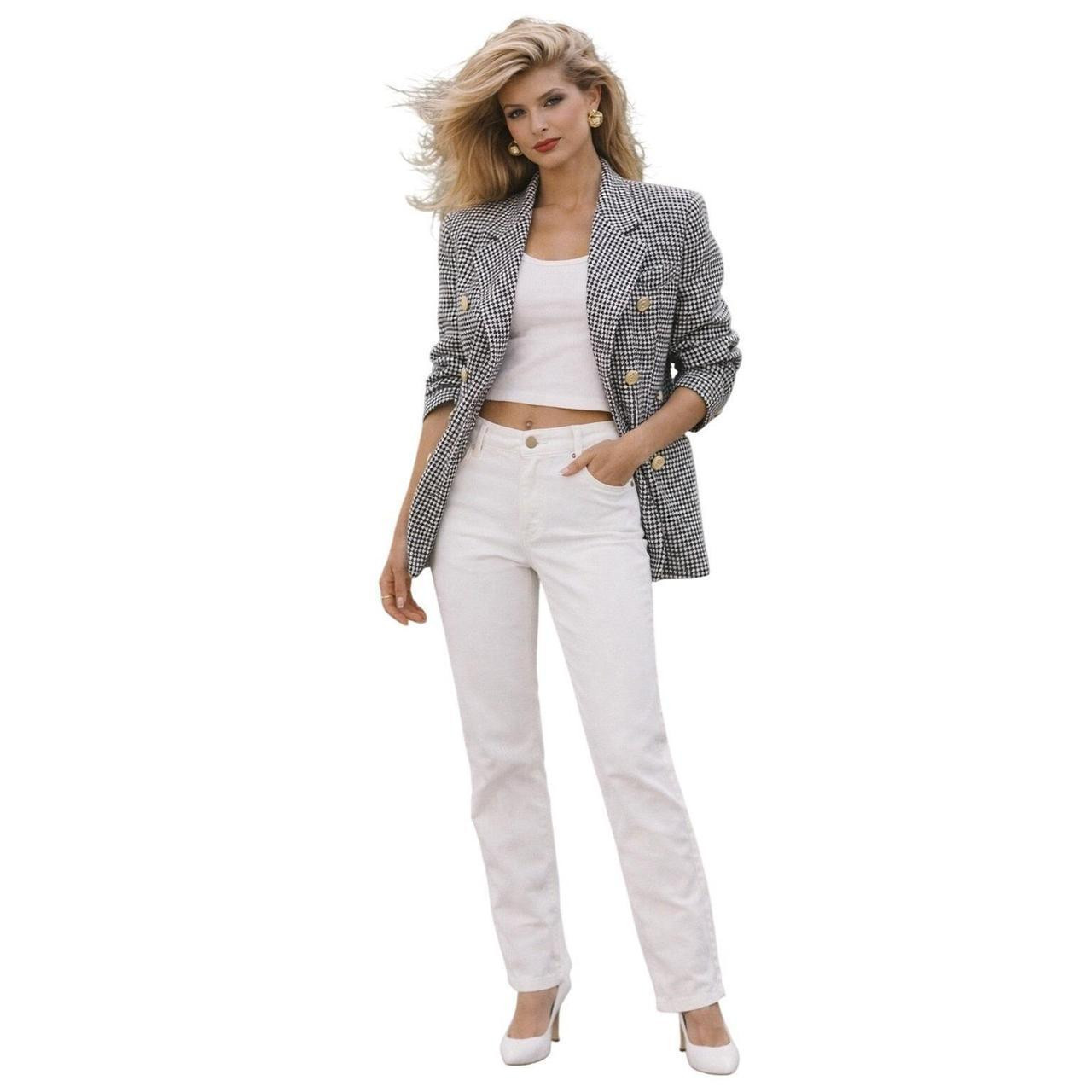 Anne Klein Women's Jeans - White - 12 | Depop US
