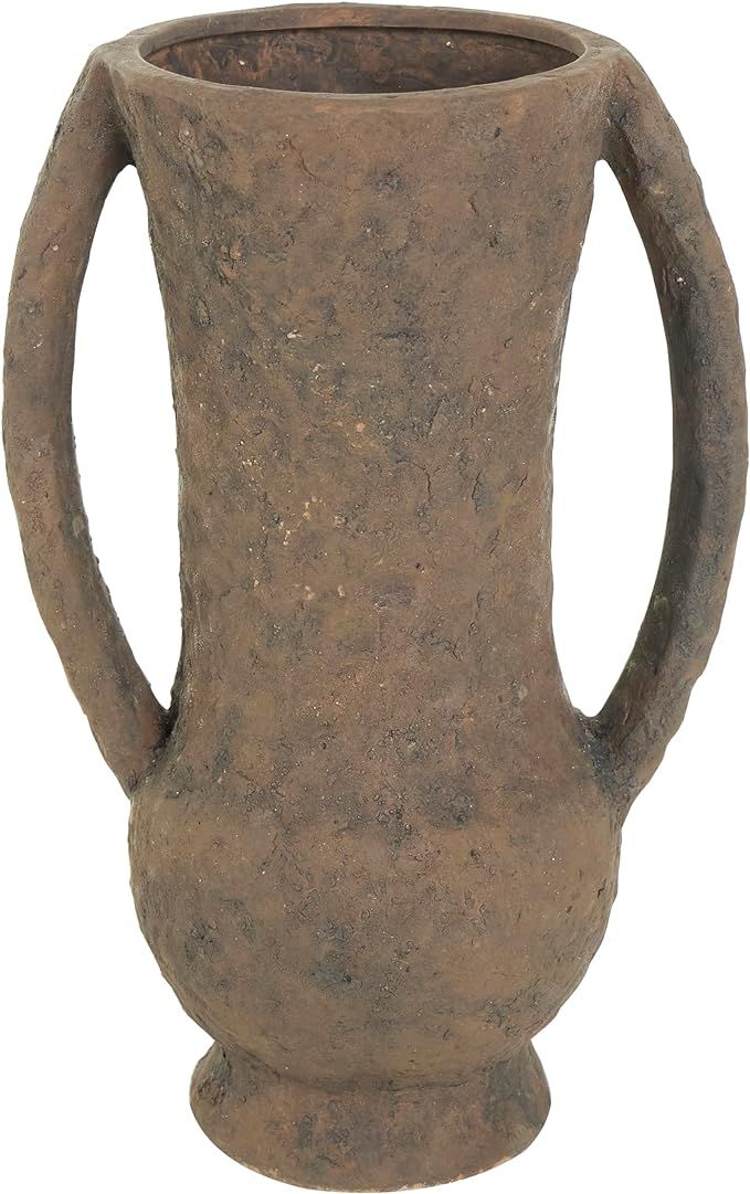 Deco 79 Ceramic Handmade Decorative Vase Textured Amphora Centerpiece Vase with Two Long Handles,... | Amazon (US)